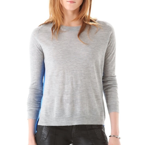 Mason by Michelle Mason Two Tone Cashmere Silk Sweater - Picture 9 of 10